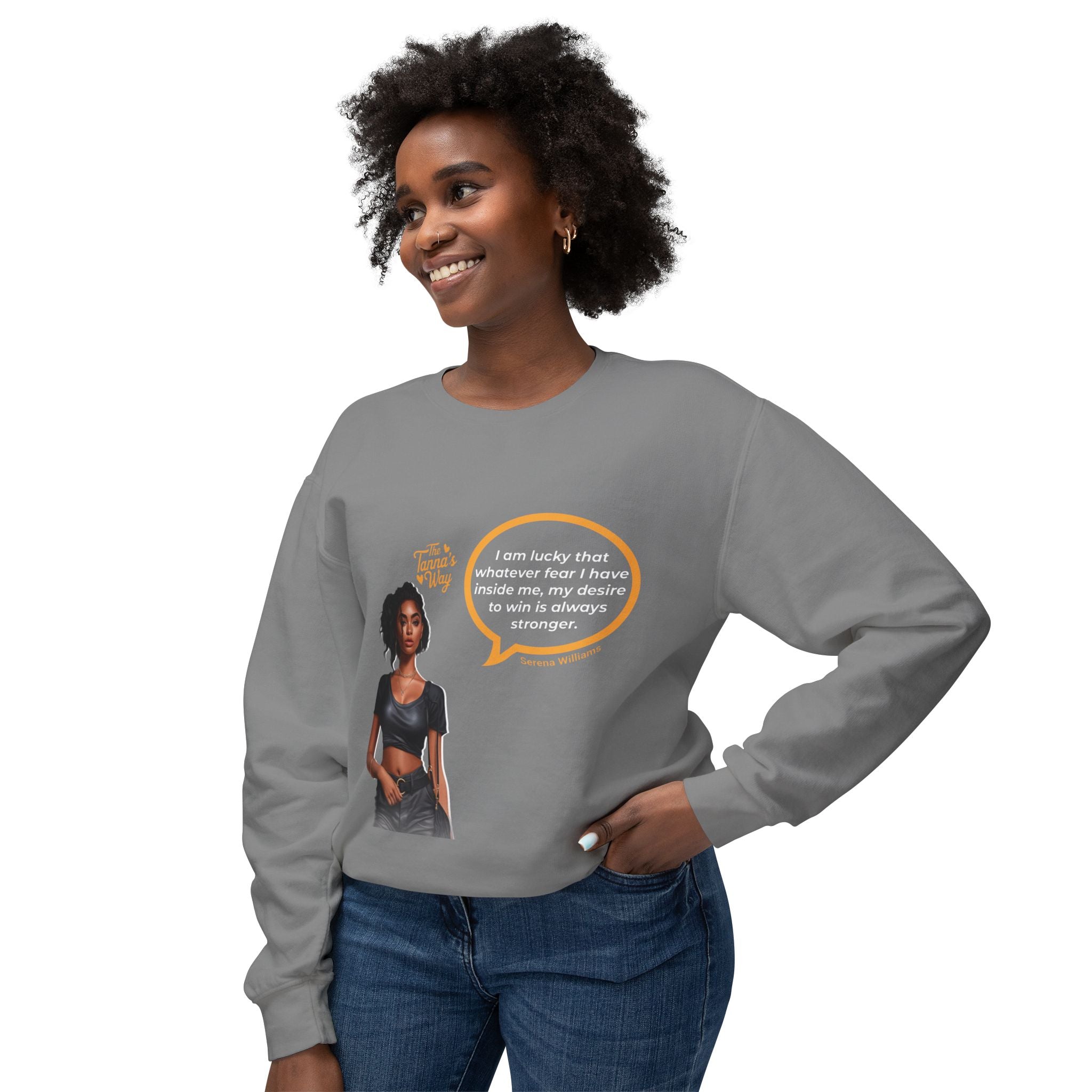 Serena Williams | Unisex Lightweight Crewneck Sweatshirt